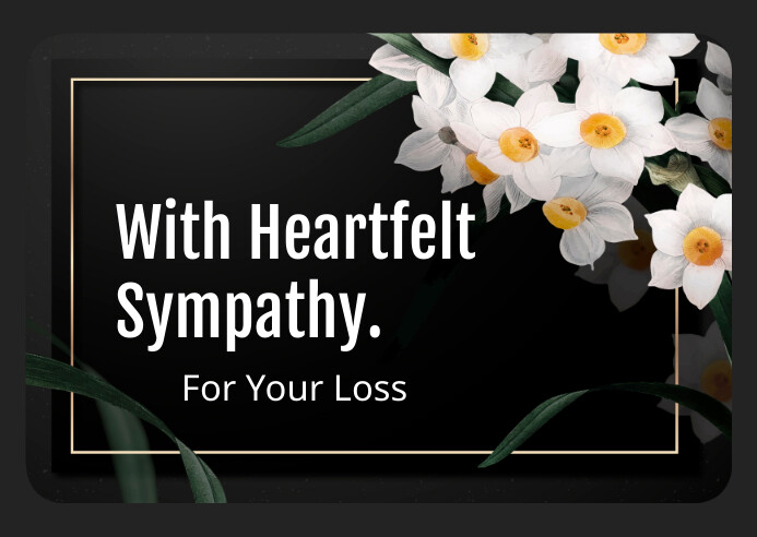 sympathy card Template | PosterMyWall