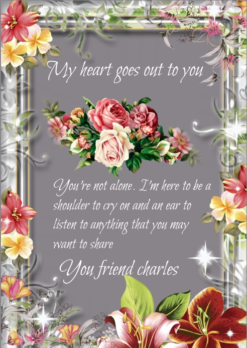 Sympathy Card Template | PosterMyWall