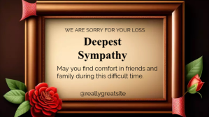 Brun Sympathy Message Digitalt display Template