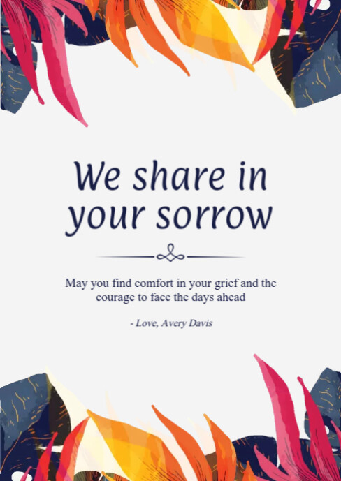 Sympathy Card Template | PosterMyWall