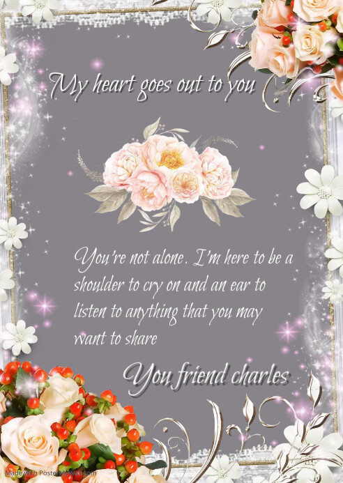 Sympathy Card Template | PosterMyWall