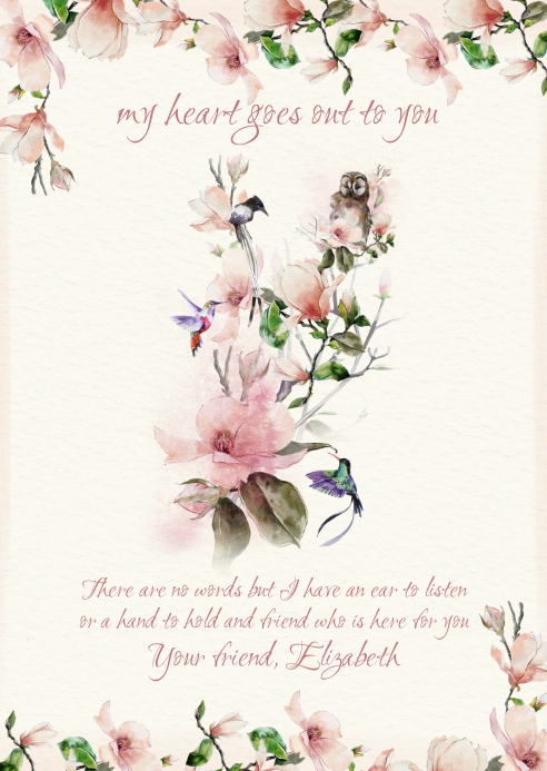 Sympathy Card Template | PosterMyWall