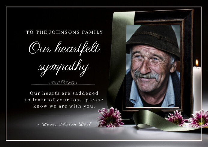 sympathy card Template | PosterMyWall