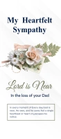 Sympathy Card Cartão de estante template