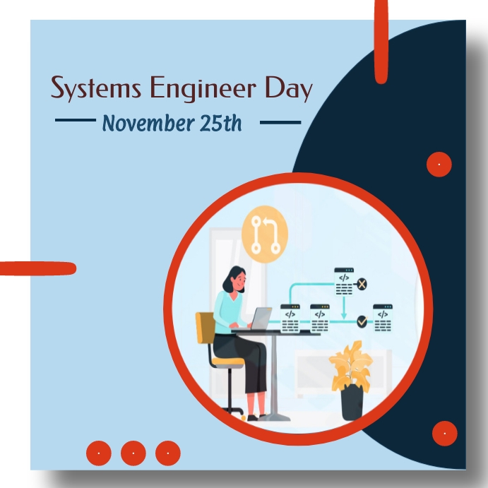 systems engineer day Publicación de Instagram template