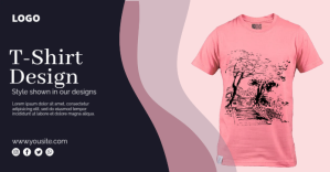 T-Shirt Designer Ads Gedeelde afbeelding op Facebook template