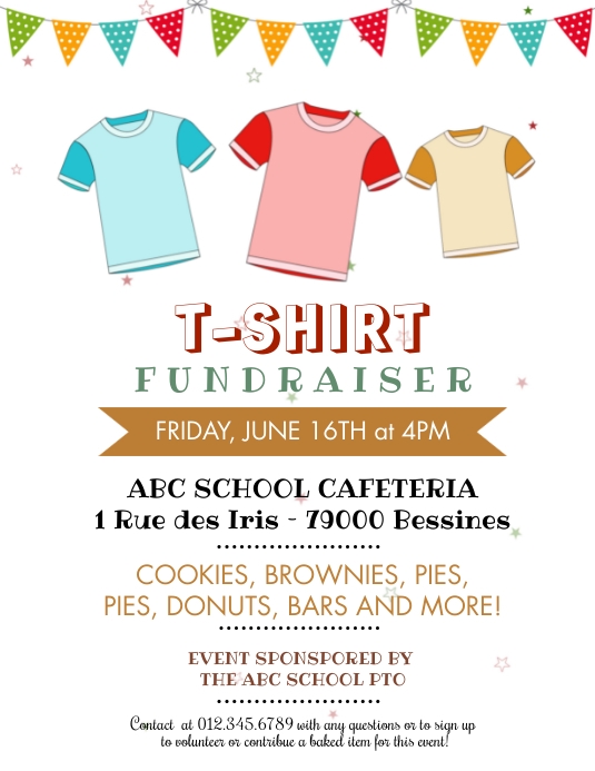 TShirt Fundraiser Flyer Template PosterMyWall