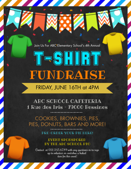 Copy of T Shirt Fundraiser Flyer PosterMyWall