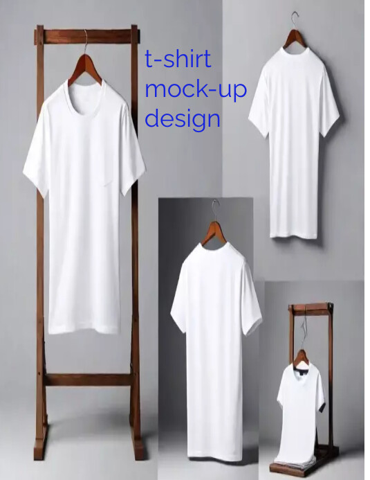 Plantilla de T-shirt mock up design | PosterMyWall