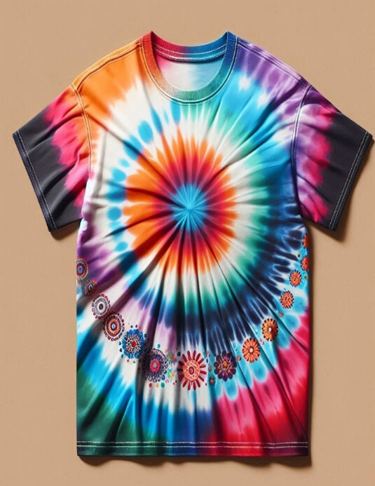 T shirt mock up tie and dye Templat | PosterMyWall