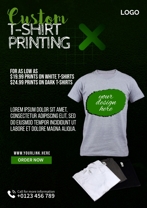 T Shirt Printing Ads Template PosterMyWall T Shirt Printing Ads Template PosterMyWall