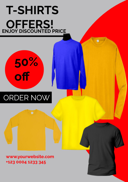 T-shirt sale's design template A1