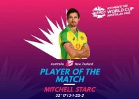 T20 World Cup 2022 Postcard template