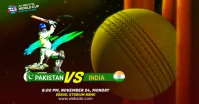 T20 World Cup Cricket Match Share image Imagem partilhada do Facebook template