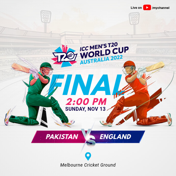 T20 World Cup Final Match Template PosterMyWall t20-world-cup-final-match-template-postermywall
