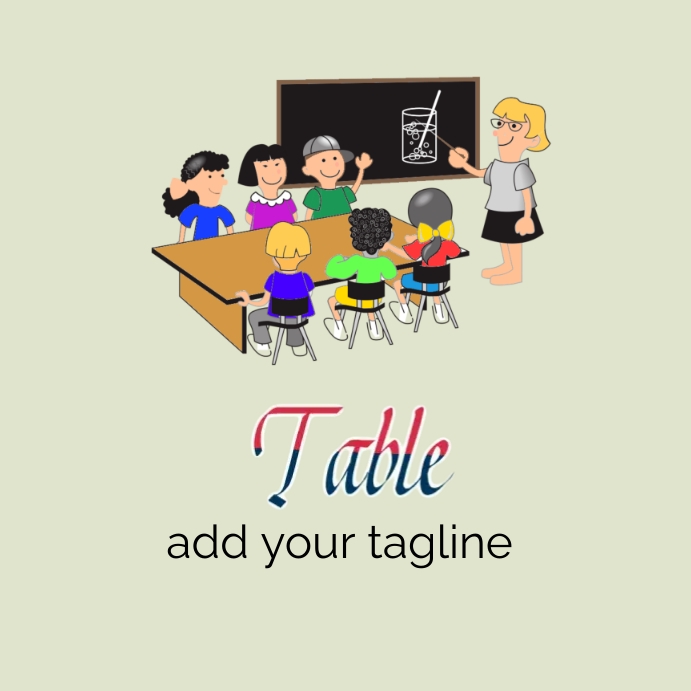 Table Template | PosterMyWall