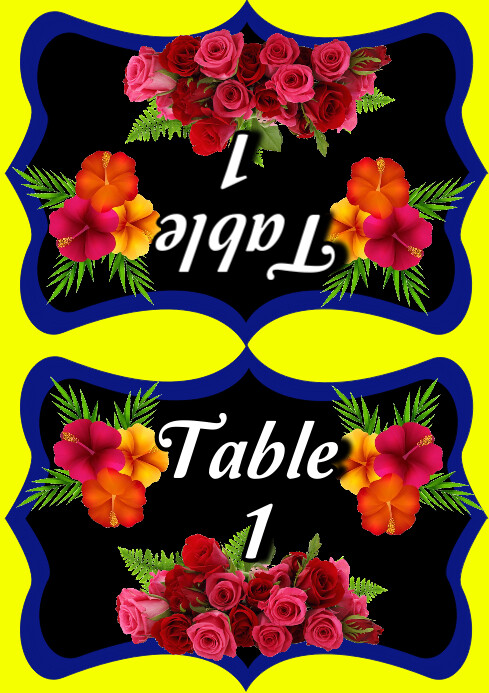 Table/food name tag Template | PosterMyWall