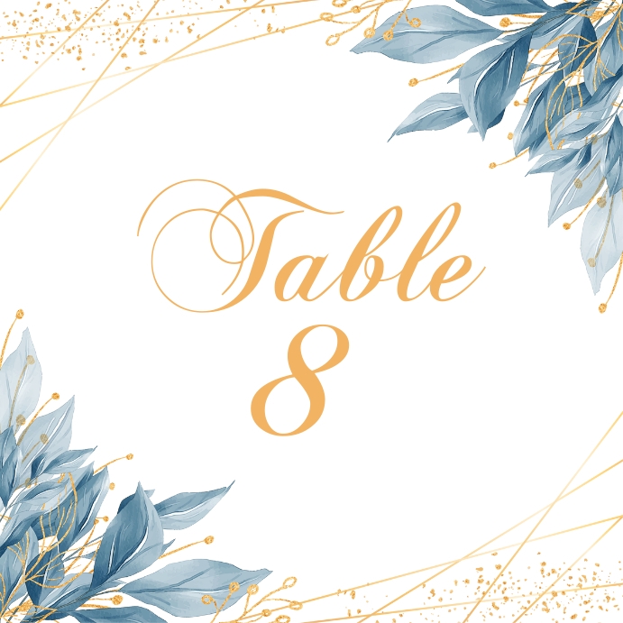 Copy of Table Number Card | PosterMyWall