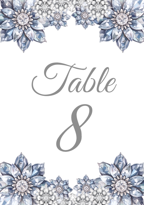 Table Number Front Table Number Template | PosterMyWall