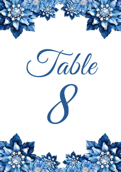 Table Number Template | PosterMyWall