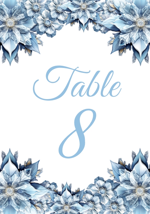 Table Number Template | PosterMyWall