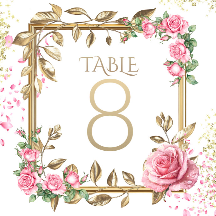 Table Number Instagram Post template
