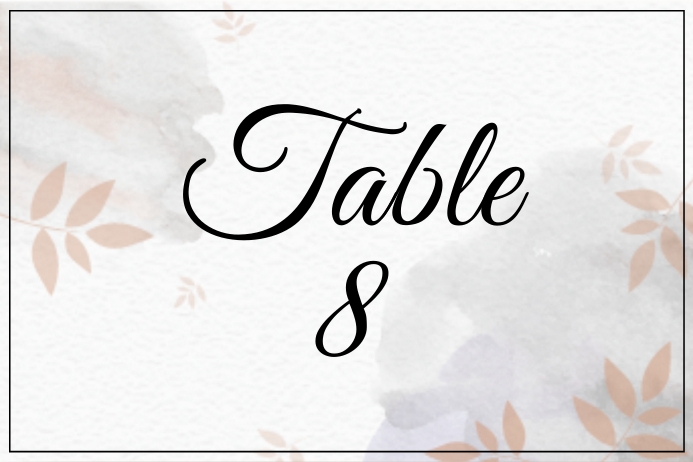 Copy of Table Number Template | PosterMyWall