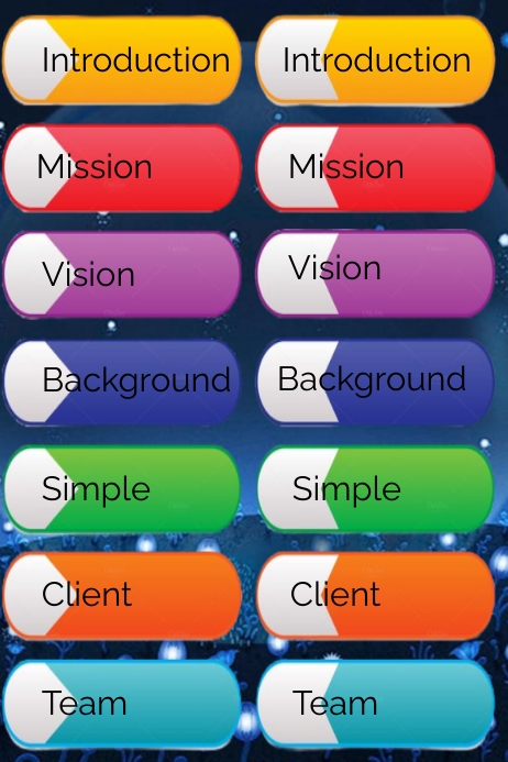 Table of content (6) Poster template