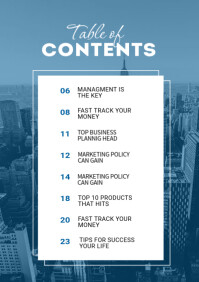 Contents Page Hd Table Of Content Page Design Template | PosterMyWall