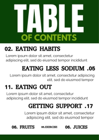 Table of Contents Template | PosterMyWall