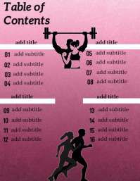 Table of Contents Template | PosterMyWall