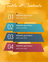 Table of Contents Template | PosterMyWall