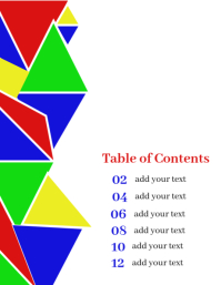 Table of Contents Template | PosterMyWall