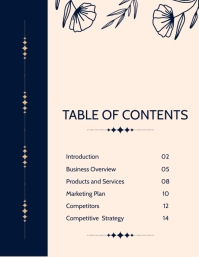 Table of contents template | PosterMyWall