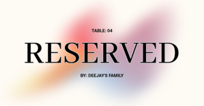 White Reservation Notice Facebook Shared Image Template