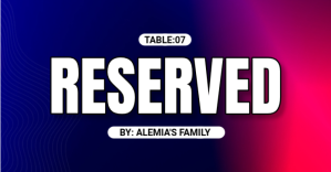 Purple Table Reservation Facebook Shared Image Template