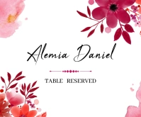 Table Reserved Rectángulo Mediano template