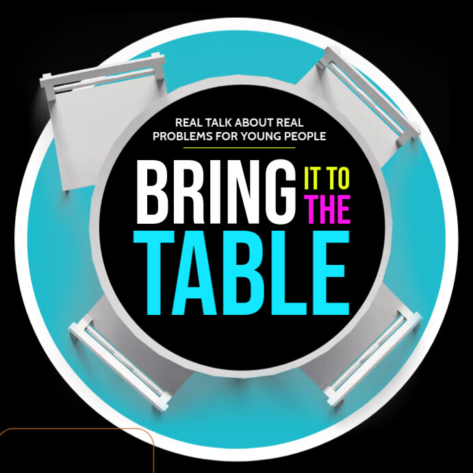 Table Talk Display Table Talk Template | PosterMyWall