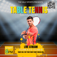 table tennis Instagram Post template