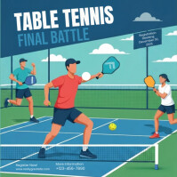 Table Tennis Flyer Instagram Post template