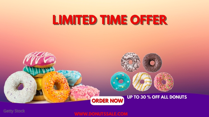 Table Tents Template - Recipe Card Donuts | PosterMyWall