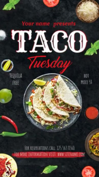 Taco Display Tampilan Digital (9:16) template