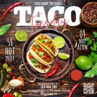 Taco Food Message Instagram template