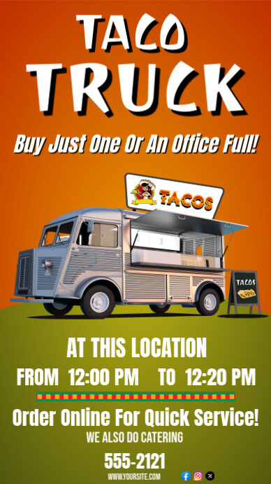 Taco Truck Instagram Story Ad Instagram Story template