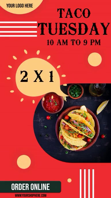 TACO TUESDAY (With optional music) Instagram Story template