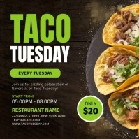 taco tuesday Publicación de Instagram template