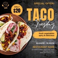 Marrón Taco Tuesday Special Offer Instagram Post Template