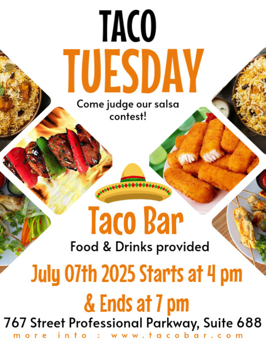 Taco Tuesday Flyer Template | PosterMyWall