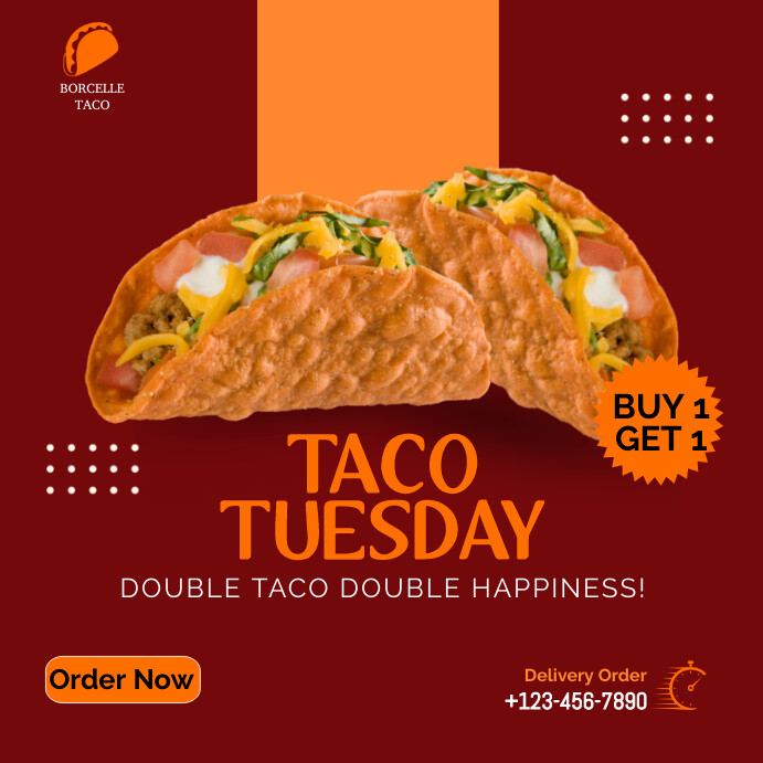 Copy of TACO TUESDAY PROMO INSTAGRAM POST | PosterMyWall