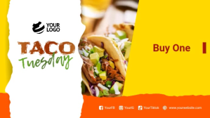 Taco Tuesday Promotion digital display template